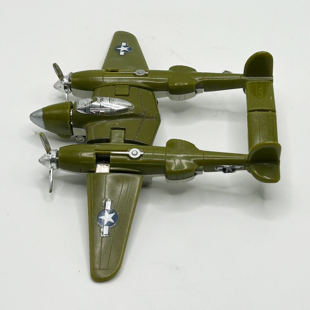 1985 Gobot Bolt USAAF Lockheed P-38 Lightning Tonka Bandai Vintage Transformer